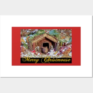 Merry Christmouse card Posters and Art